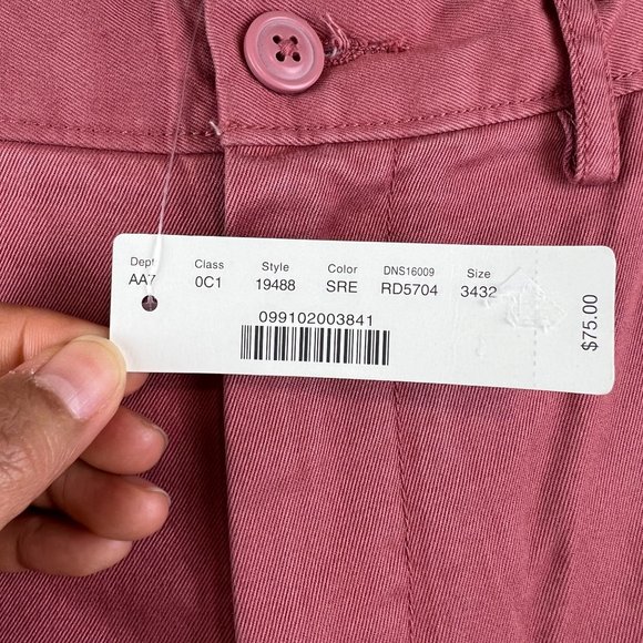 New J Crew Mens Pants 34 x 32 Broken In Urban Slim Chino Flat Front - Picture 8 of 12